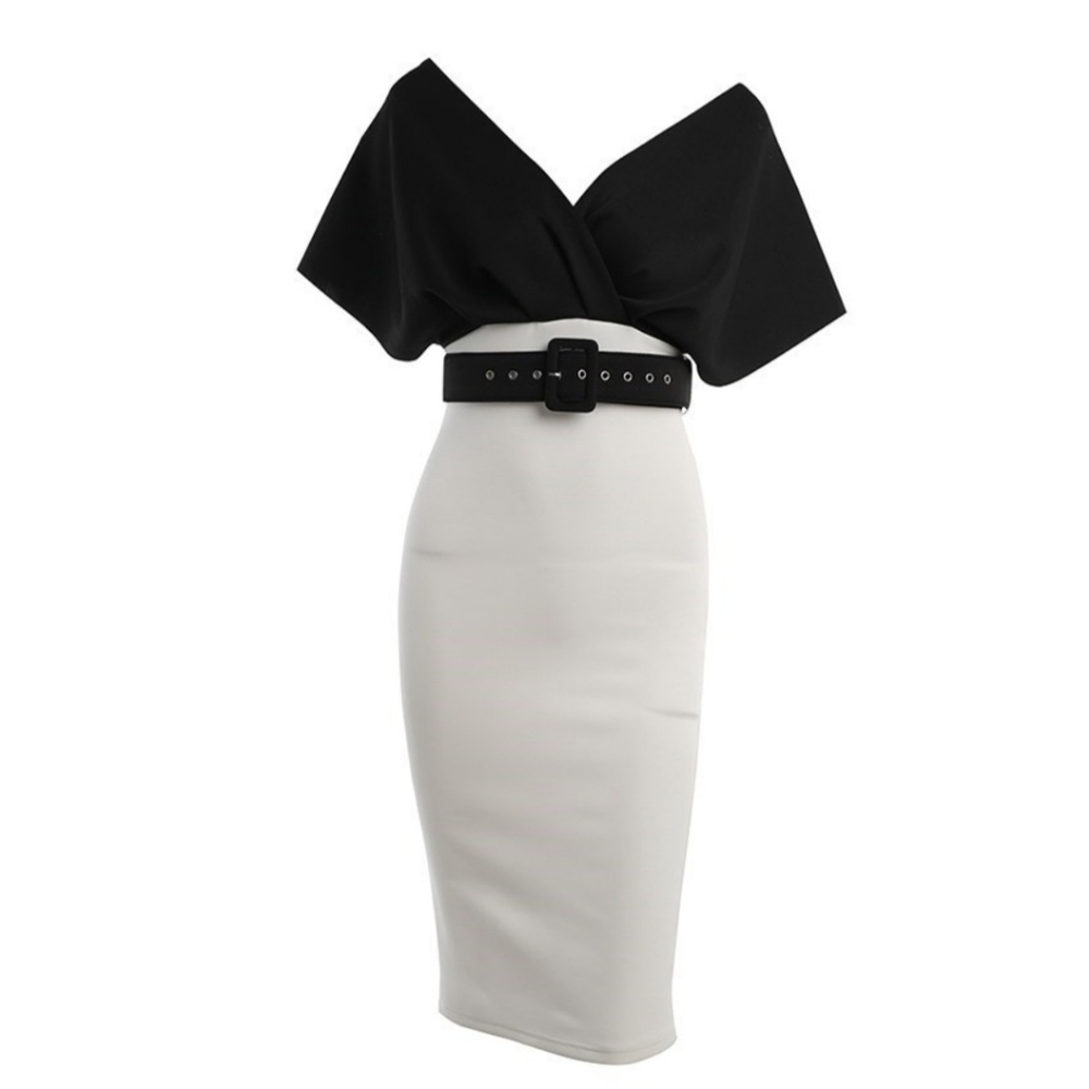 Fashion 2 color midi Dress new size S, M, L, XL, XXL Available Strech Material. - Picture 11 of 15